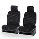 Накидки сидінь "Алькантара" "PREMIUM DEKOR" Чорна - Чорна нитка (1+1)Передні (2-a Підголовника)