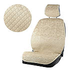 Накидки сидінь "Алькантара" "PREMIUM DEKOR" Бежева - П/К Задня спинка закрита (2+1) ( 5-П ідголовн.)