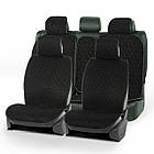 Накидки сидінь "Алькантара" "PREMIUM DEKOR" Чорна - Чорна нитка П/К Спинка закр (2+1) ( 5-П ідг-н.)