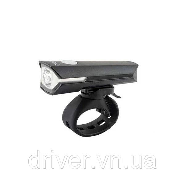 Велосипедна фара 1xCree/100 lm/5реж. роботи/IPX4/USB/алюм.корп/кріплення на кермо Greys №GR10210, фото 1