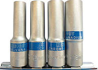 Набір головок 4од. 1/2" (10/12/14/16мм високі) "KING ROY" (30178) планка (5шт/уп)