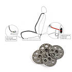 Накидки сидінь "Алькантара" "PREMIUM DEKOR" Сіра - П/К Зад.спинка закр. (2+1) ( 5-П ідг.)