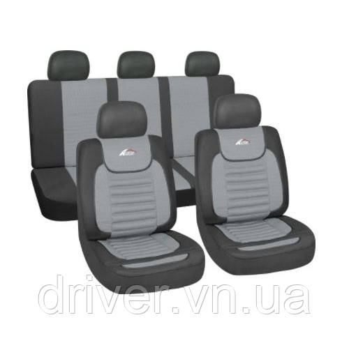 Чохли сірі "Touring" PS-T25003 високоякісна тканина+сітка MILEX (6шт/ящ), фото 1