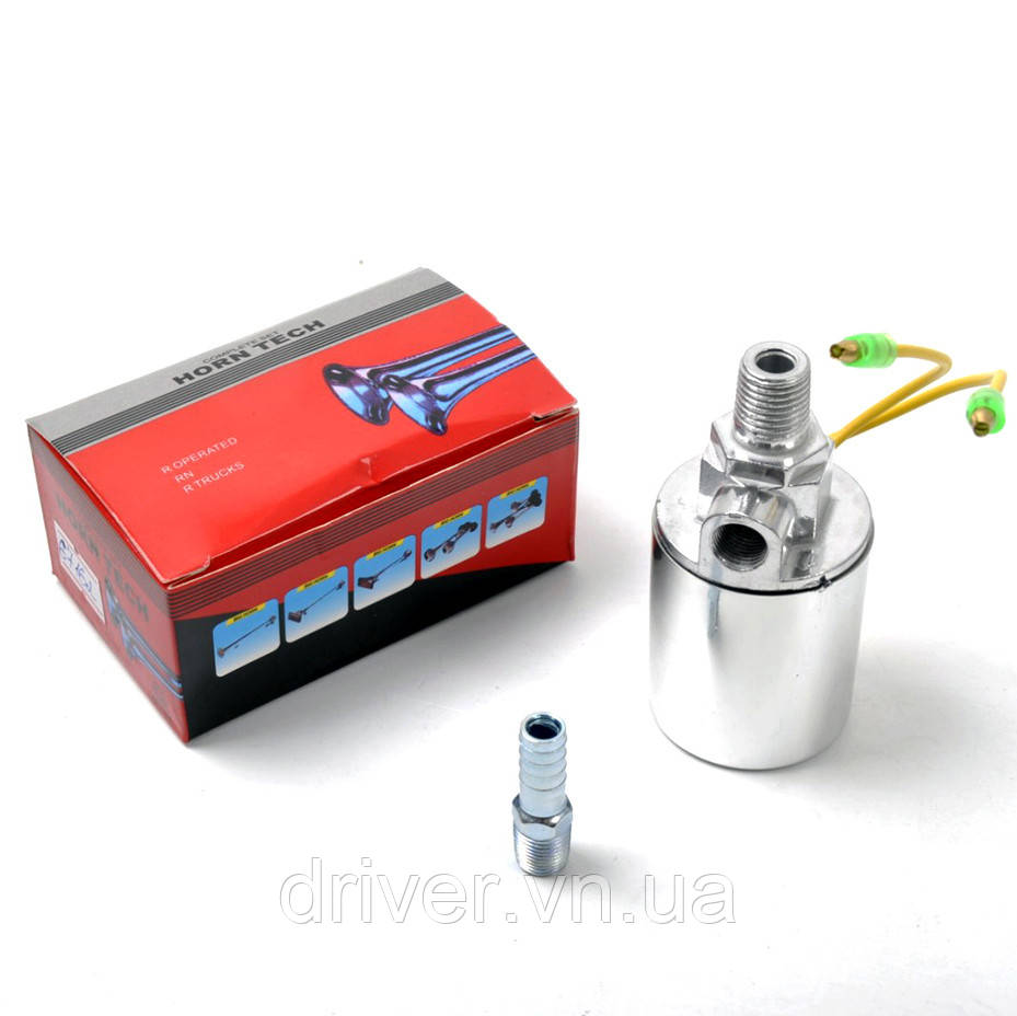 Електроклапан для пневмосигналу "Horn Tech" 12V/24V, фото 1