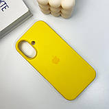 Чохол для iPhone 16 Silicone Full Case Open Cam, Сонячно-жовтий, захисний силіконовий чохол з покриттям soft touch, фото 6