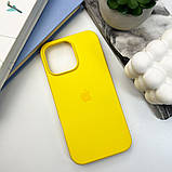 Чехол для iPhone 16 Pro Max Silicone Full Case Open Cam, Sunny Yellow, мягкий силикон, защита от ударов, фото 5