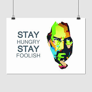 Плакат "Стів Джобс, поп-арт, Steve Jobs", 43×60см