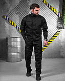 Костюм тактичний уставний Форма чорний для поліції з карманами ріп-стоп ENDER ДЛ6225 ТМ, фото 2