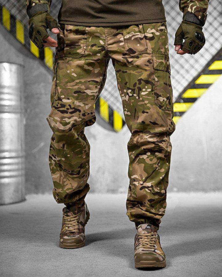Штани польовийні Джогери Карго Мультикам з Утяжками Паплін ДЛ7170 ТМ, фото 1