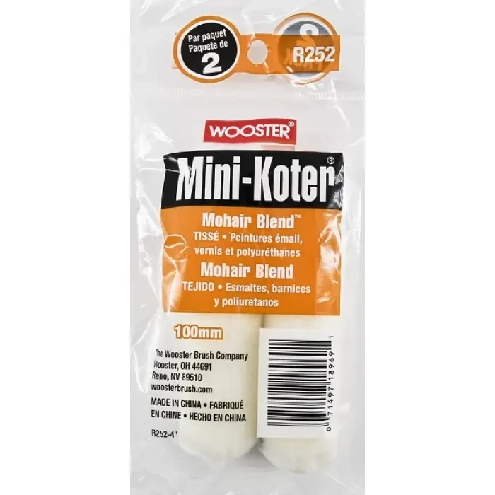 Комплект міні-валиків MOHAIR BLEND MINI-KOTER (2шт в уп.). WOOSTER, фото 1