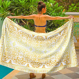 Парео пляжне з 3D принтом Golden Mirage 31184 80х150 см yL.