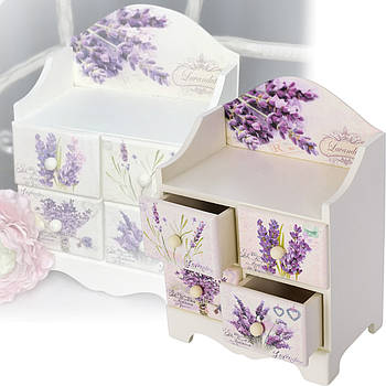 Дитячий дерев'яний міні-комод для дрібниць Z52409 Дерев'яна скринька з висувними ящиками