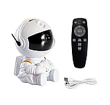 Нічник-проєктор "Астронавт" з ефектом зоряного неба та пультом керування, фото 2