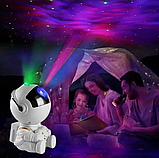 Нічник-проєктор "Астронавт" з ефектом зоряного неба та пультом керування, фото 3