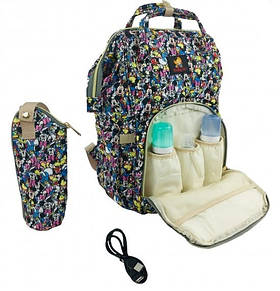 Сумка-рюкзак для мами Disney Мікс 2 в 1 Baby GO + сумка+USB+карабіни