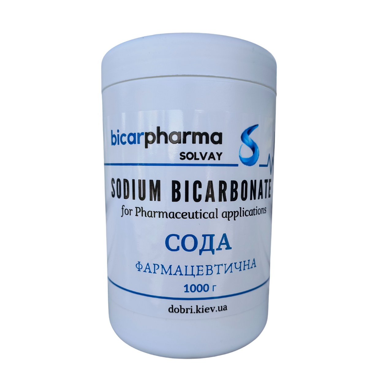 Сода фармацевтична для лікування  та кулінарії (Sodium Bicarbonate).SOLVAY,  (1 кг)