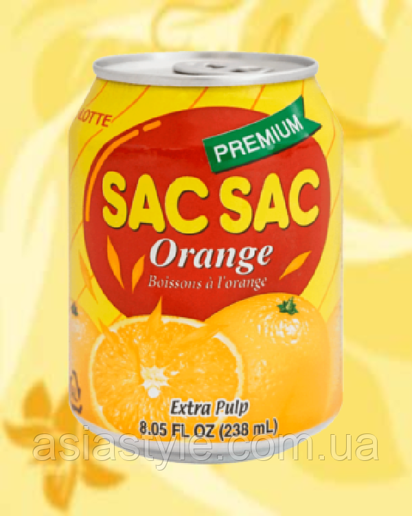 Апельсиновий сік, Апельсиновый сок, Orange juice Sac Sac, 238мл, Корея, HB