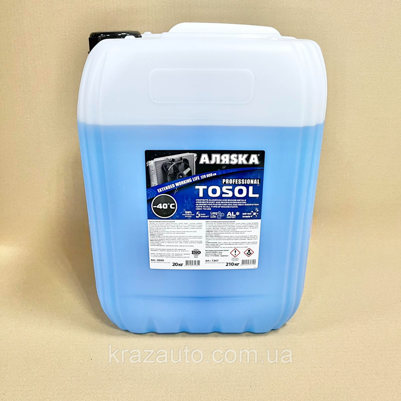 Тосол АЛЯSКА А-40 20 л/19,65 кг. 481317, фото 1