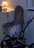 Універсальна москітна сітка/москітка/накидка від комах для дитячого візка, 1шт (чорний), фото 2