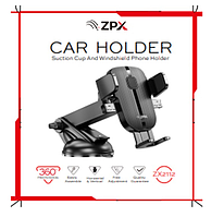 Автомобільний тримач телефона з присоском і кріпленням на лобове скло ZPX Car Holder ZX-2112 iC227