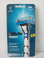 Верстат чоловічий для гоління Gillette Mach3 Turbo + 2 картриджі