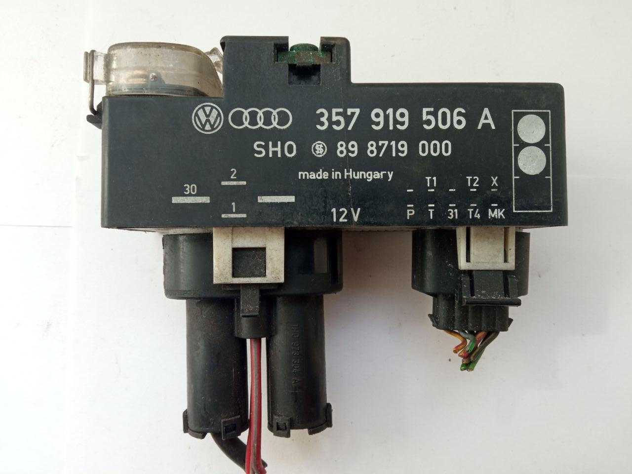 Електронний блок керування вентилятором Audi / Volkswagen Golf3 357 919 506 A / 357919506A / 89 8719 000 / 89871900, фото 1