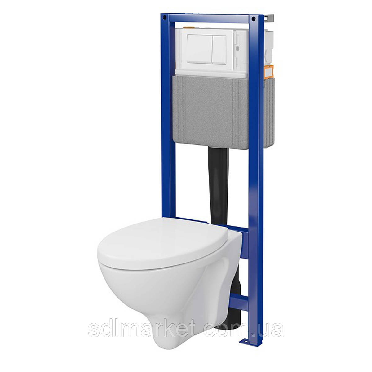 КОМПЛЕКТ С04: ІНСТ СІС-МА SYSTEM 40 MEХАН+ MITO RED 411 C полип сид + кнопка змиву ENTER II біла