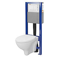 КОМПЛЕКТ С04: ІНСТ СІС-МА SYSTEM 40 MEХАН+ MITO RED 411 C полип сид + кнопка змиву ENTER II біла