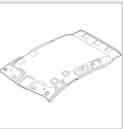 Обшивка стелі, дах без панорамної стелі Nissan Ariya (22-) 73910-5MR0A