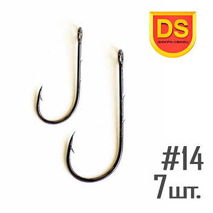 Одинарний гачок S-59 з насічками №14 Дніпро-Свинець (7 шт.)