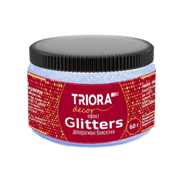 Декоративні блискітки ТМ ТРИОРА 0,06кг 54 Діамант, фото 1
