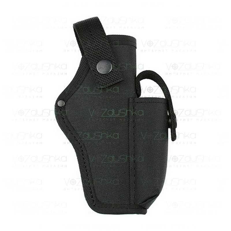 Кобура поясна для ТТ з чохлом для магазину синтетична жорстка чорна