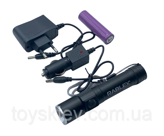 Ліхтар ручний Police RB213 / T6 LED / zoom /18650, фото 1