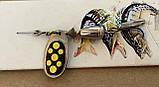 Блешня оберталка (вертушка) з серцевиною Condor 4 г / 67 мм (чорно-жовта голографічна), фото 3