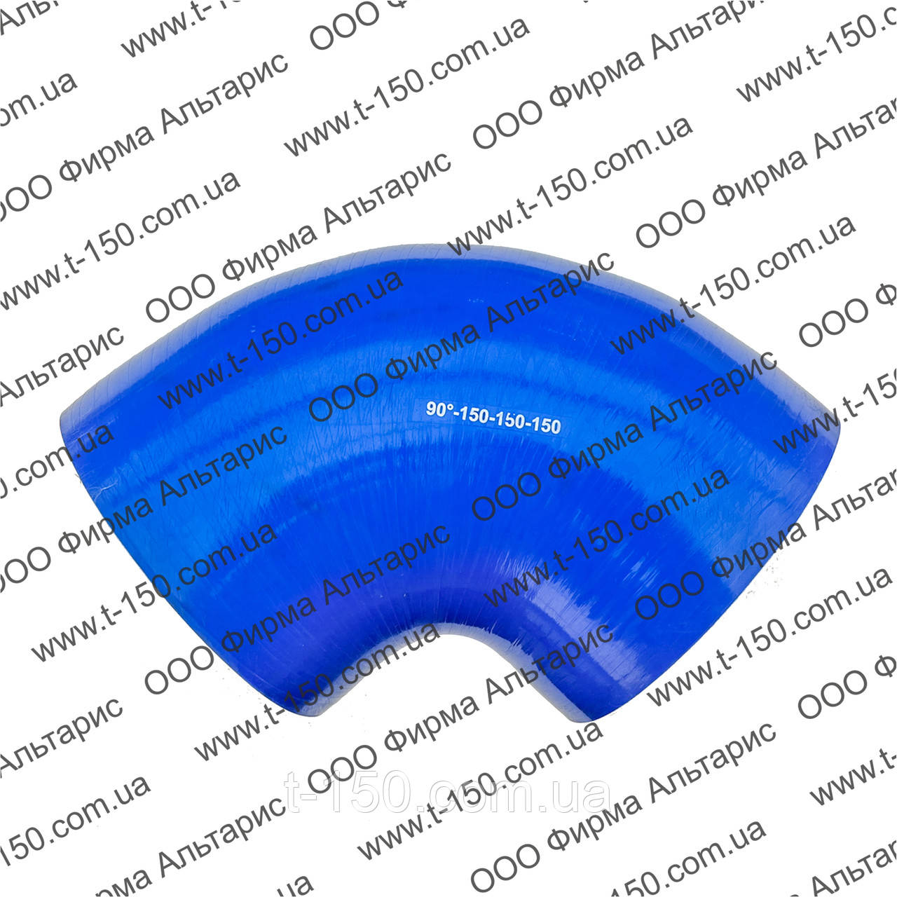 Патрубок кутовий 90 градусів, D=150, 150*150*150, силікон, фото 1