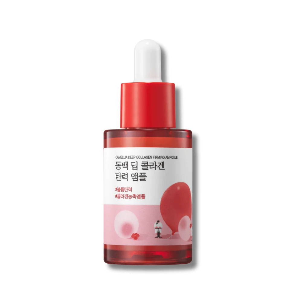 Концентрований серум з колагеном Round Lab Camellia Deep Collagen Firming Ampoule, 30 мл