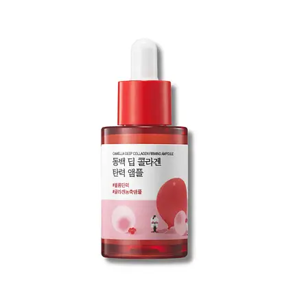 Концентрований серум з колагеном Round Lab Camellia Deep Collagen Firming Ampoule, 30 мл, фото 1