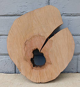 Дерев'яний зріз для заливки епоксидною смолою, d 270х230мм.