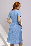 Сукня для вагітних та годування Gwinnett принт квіточки на блакитному, фото 5