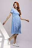 Сукня для вагітних та годування Gwinnett принт квіточки на блакитному, фото 6