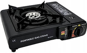 Портативна газова плита PORTABLE GAZ STOVE чорна, в кейсі!!!