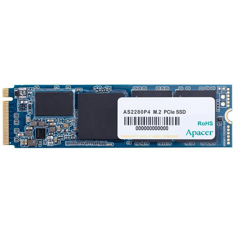 Швидкий SSD-накопичувач Apacer AS2280P4 512 GB M.2 PCIe 3.0 x4 — для ноутбуків і ПК, NVMe, 3D TLC, фото 1