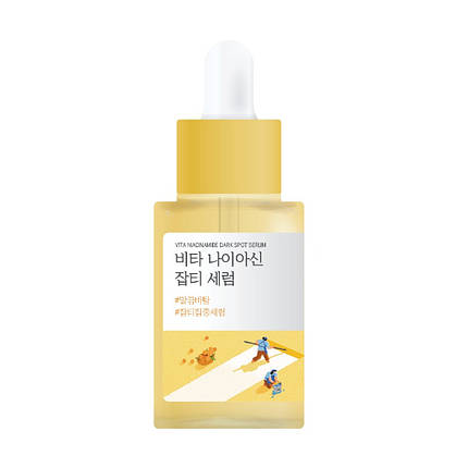 Освітлювальний серум з вітаміном C та ніацинамідом Round Lab Vita Niacinamide Dark Spot Serum, 30 мл, фото 1