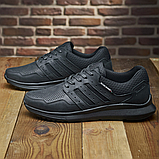 Кросівки чоловічі перфорація чорні літні повсякденні стильні дихаючі, фото 2