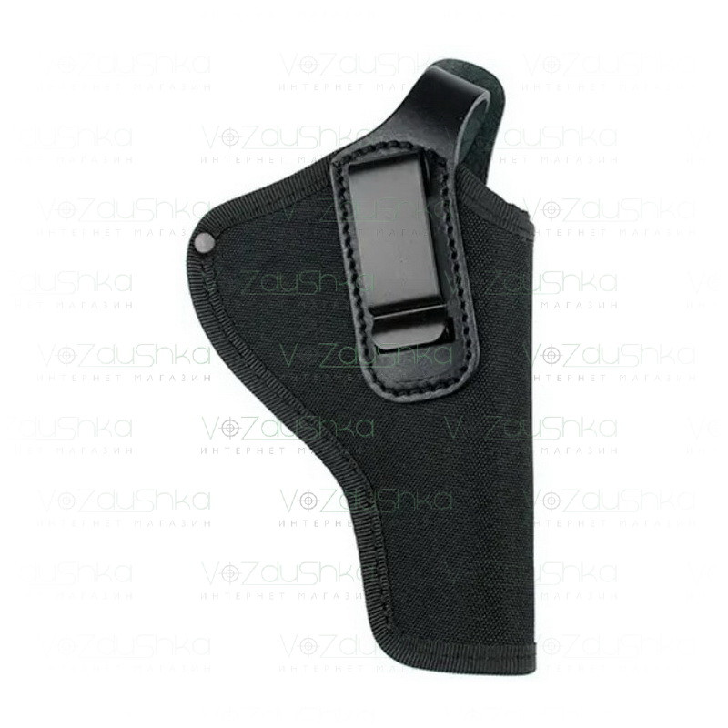 Кобура поясна для револьвера 4" зі скобою для прихованого носіння синтетична жорстка чорна