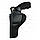 Кобура поясна для револьвера 4" зі скобою для прихованого носіння синтетична жорстка чорна, фото 2