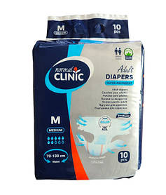 Підгузки Normal Clinic суперпоглинаючі для дорослих M 7кр.(70-130см талія) (3800213351381)