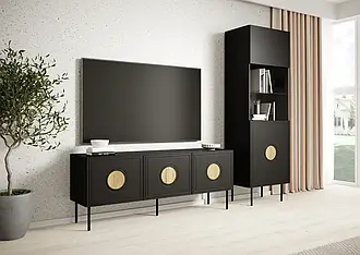 Комплект меблів у вітальню PALAZZO 1 CAMA чорний мат/дуб крафт