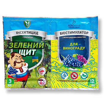 Рятівник винограду  інсектицид 3мл + біостимулятор 12мл Зеленій Щит