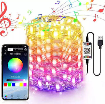 Яскрава гірлянда10метров, 100 лампочок Smart String Smart Control зі смартфона, 10 метрів, 100 лампочок